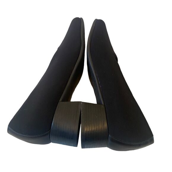 Munro Black Canvas Ladies Slip-Ons in Size 9W - Picture 5 of 7